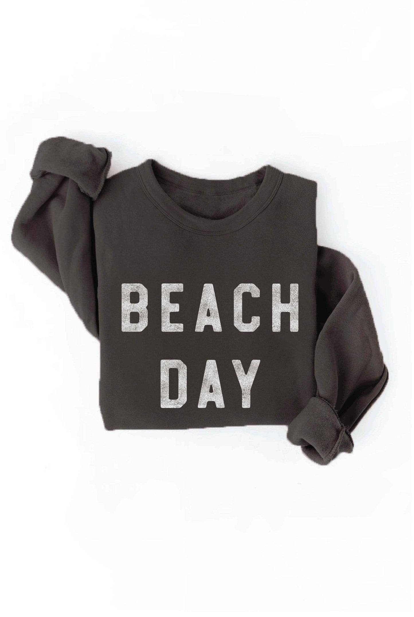 OAT COLLECTIVE - BEACH DAY Graphic Sweatshirt: L / LIGHT BLUE $60