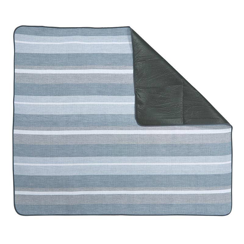 Santa Barbara Design Studio by Creative Brands - Face to Face Picnic Blanket - Grey + White + Blue