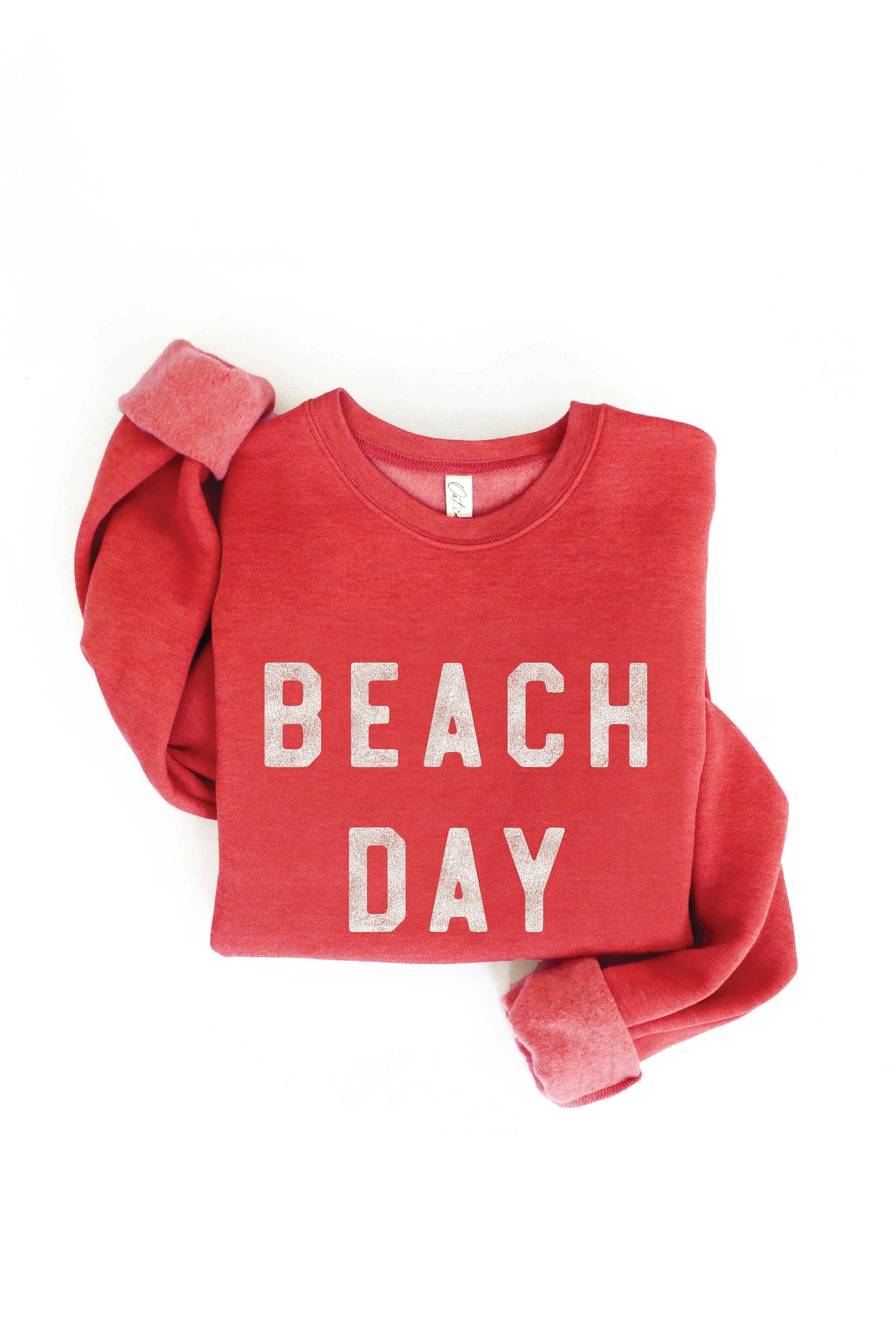 OAT COLLECTIVE - BEACH DAY Graphic Sweatshirt: L / LIGHT BLUE $60