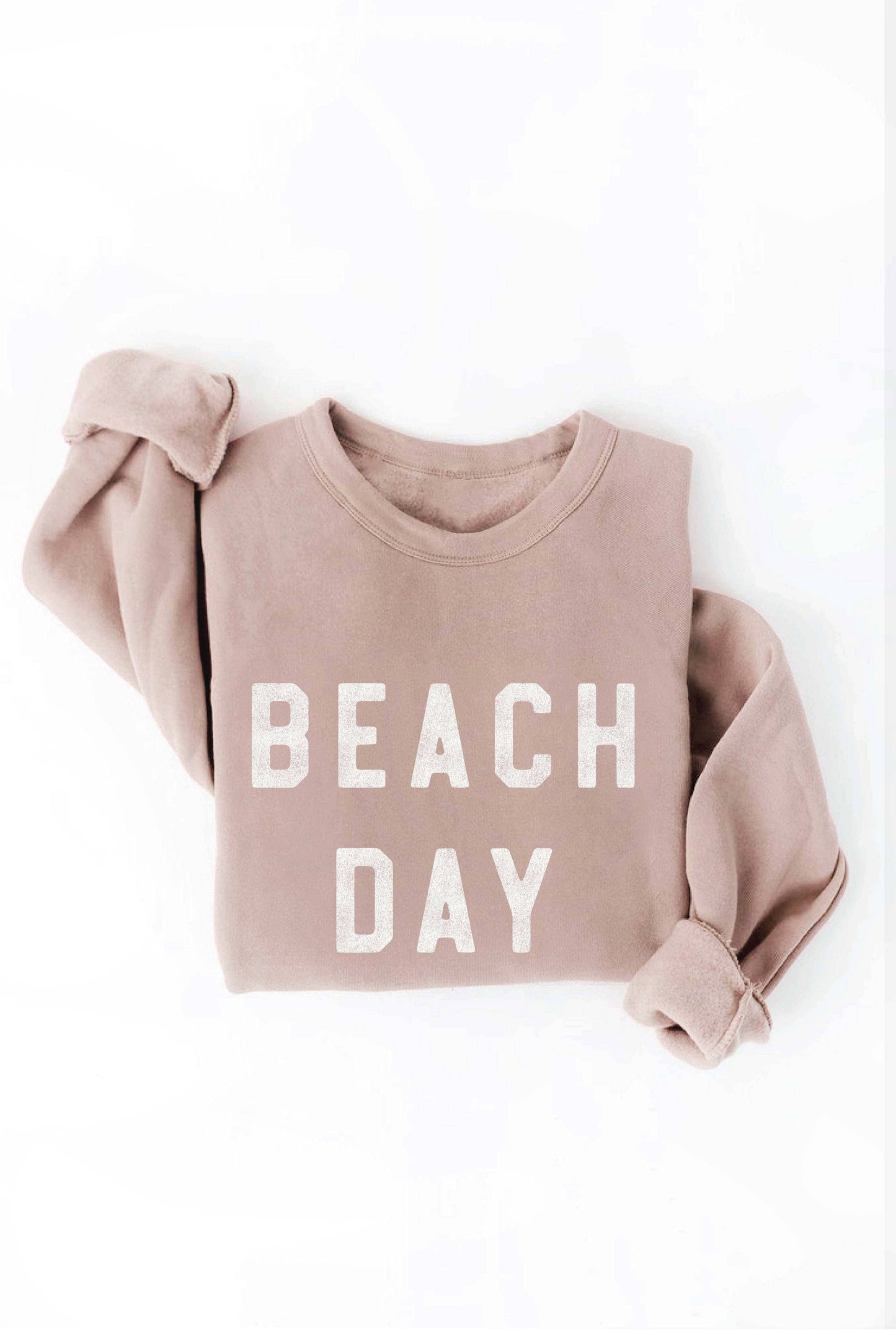 OAT COLLECTIVE - BEACH DAY Graphic Sweatshirt: L / LIGHT BLUE $60