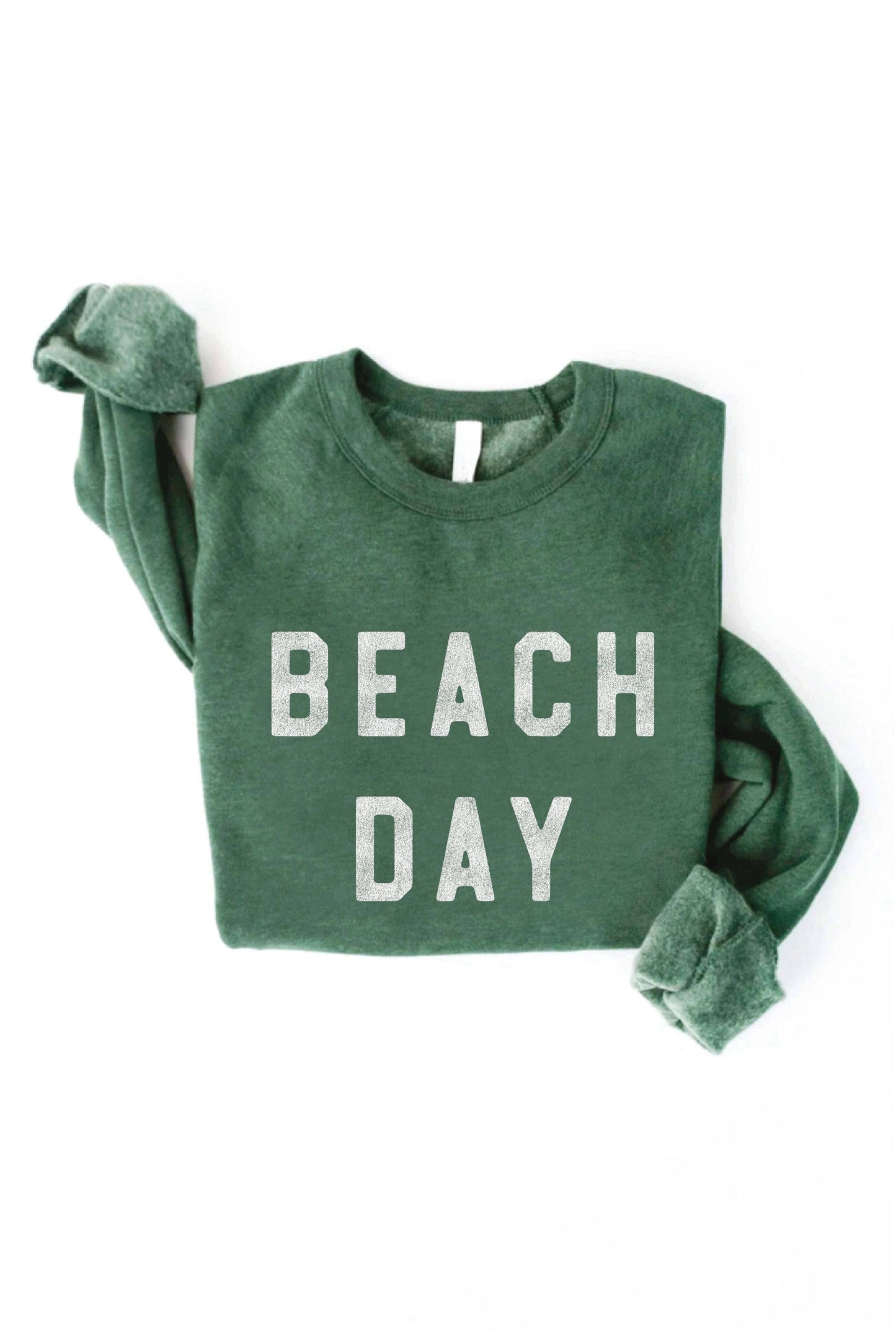 OAT COLLECTIVE - BEACH DAY Graphic Sweatshirt: L / LIGHT BLUE $60