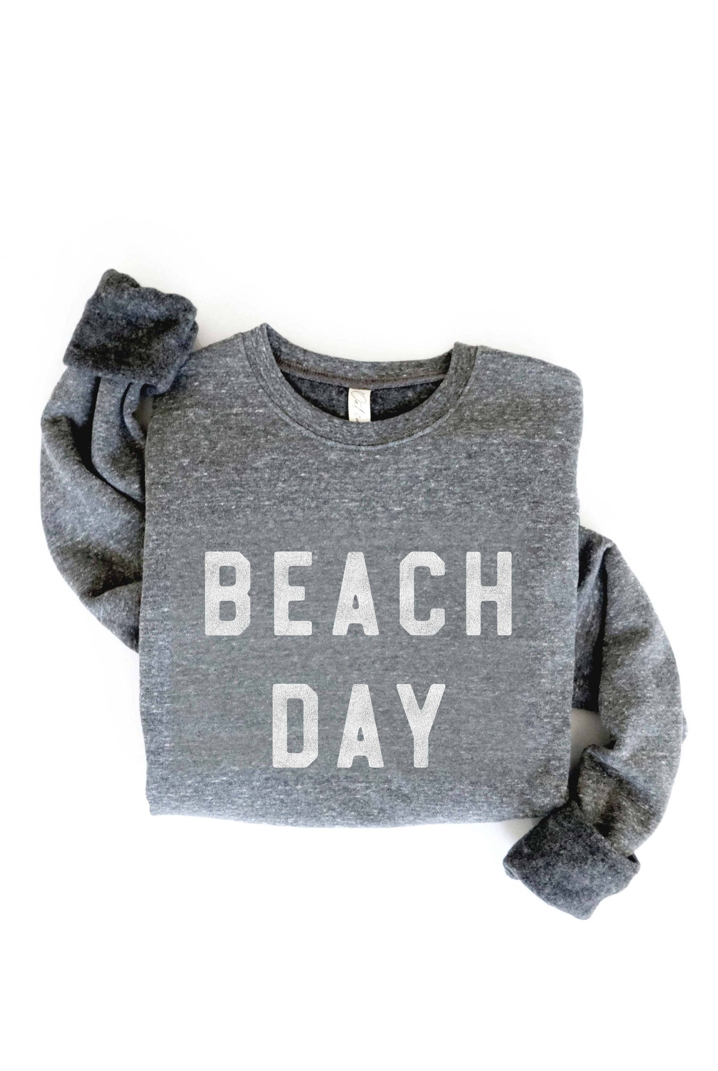 OAT COLLECTIVE - BEACH DAY Graphic Sweatshirt: L / LIGHT BLUE $60