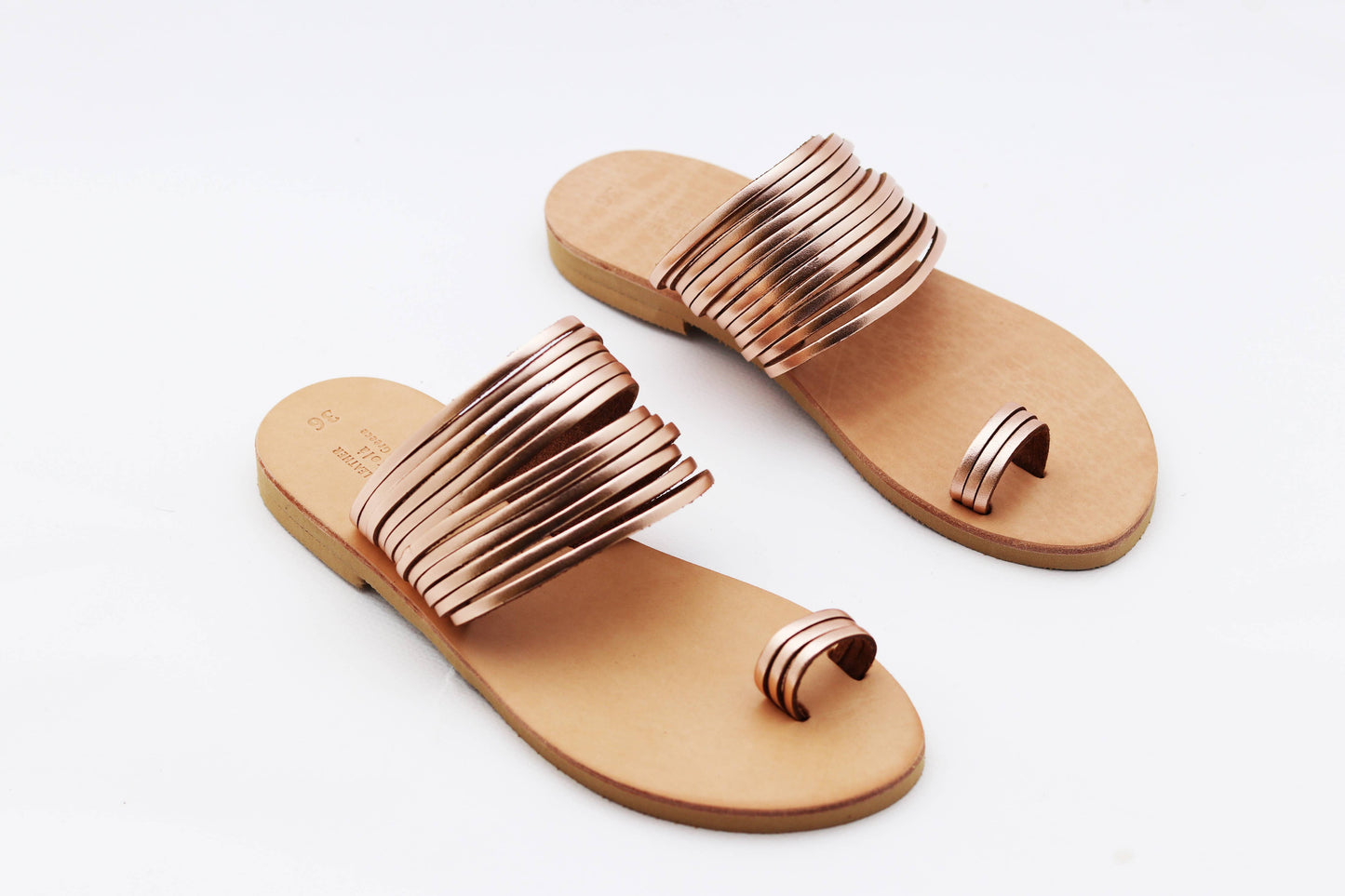 Nikola Sandals -  Size 7 Women toe ring sandals