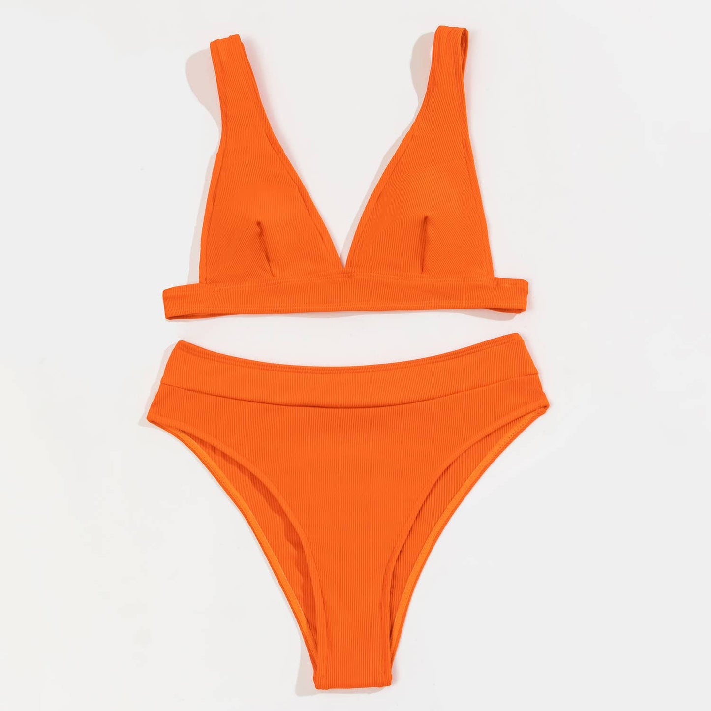 Sweetkama -Large  2-Piece Solid Color Bikini Swimsuit