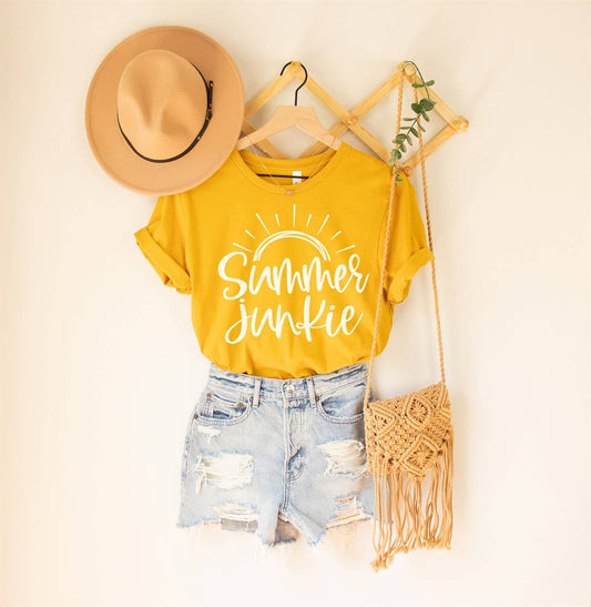 Simply Tees - Summer Junkie Mustard Tee