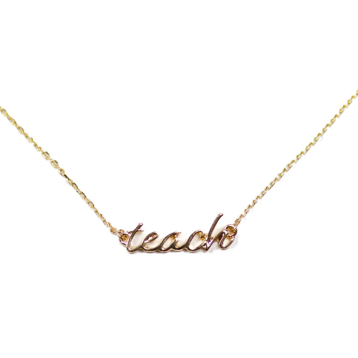 The Royal Standard - Teach Necklace   Gold   16"