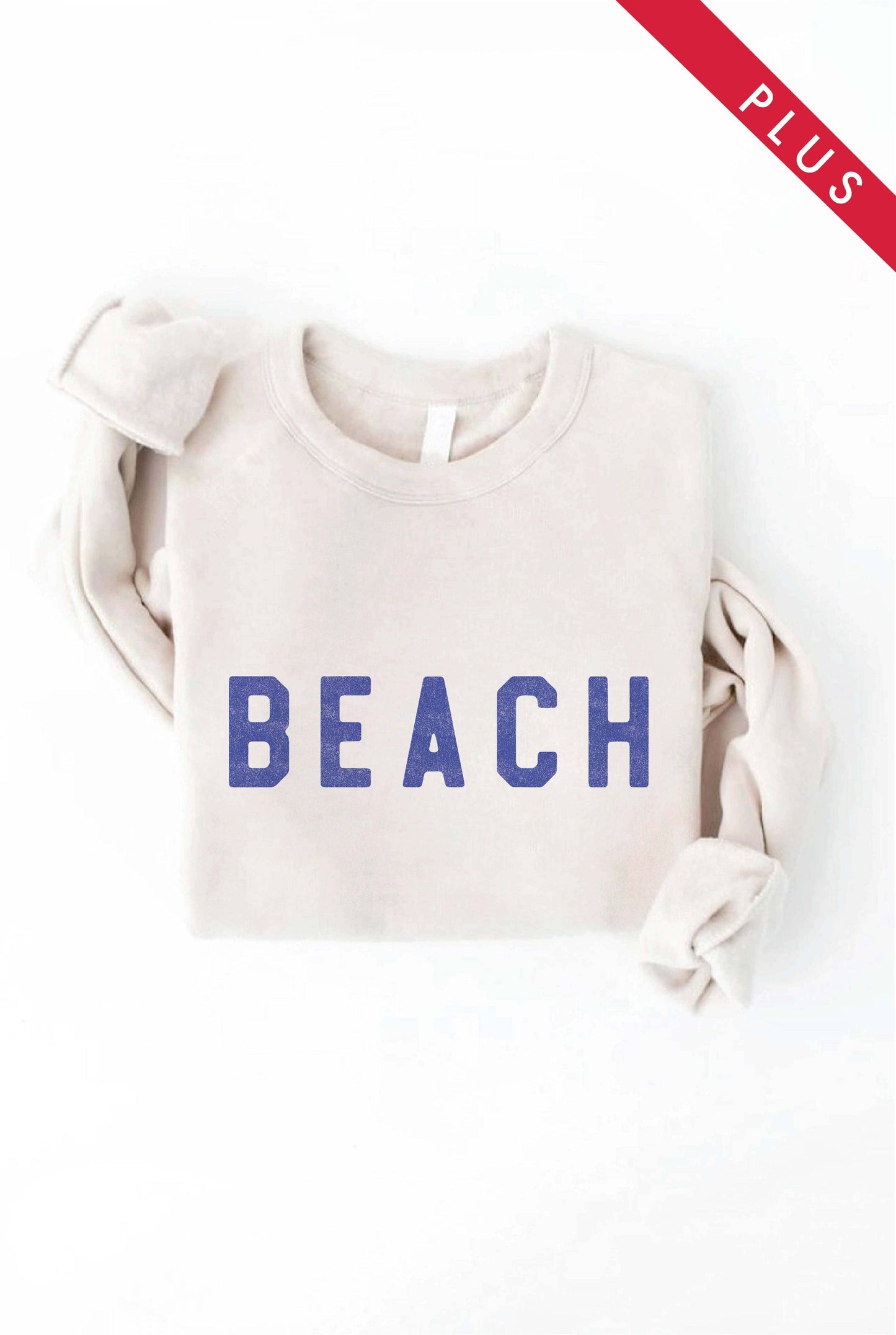 OAT COLLECTIVE - BEACH Plus Graphic Sweatshirt 2XL 3XL