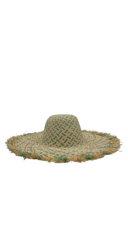 Shebobo - Kat Multicolor Straw Hats with Fringe Edge