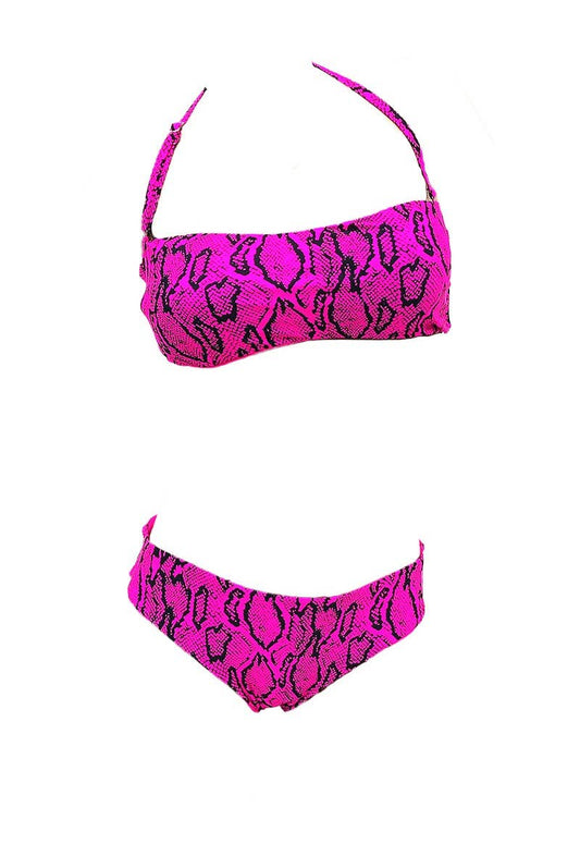Belle Com'Elle - Bikini bandeau léopard réversible / HD2024