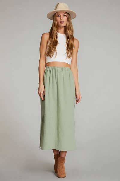 Miss Sparkling - Side slit midi skirt